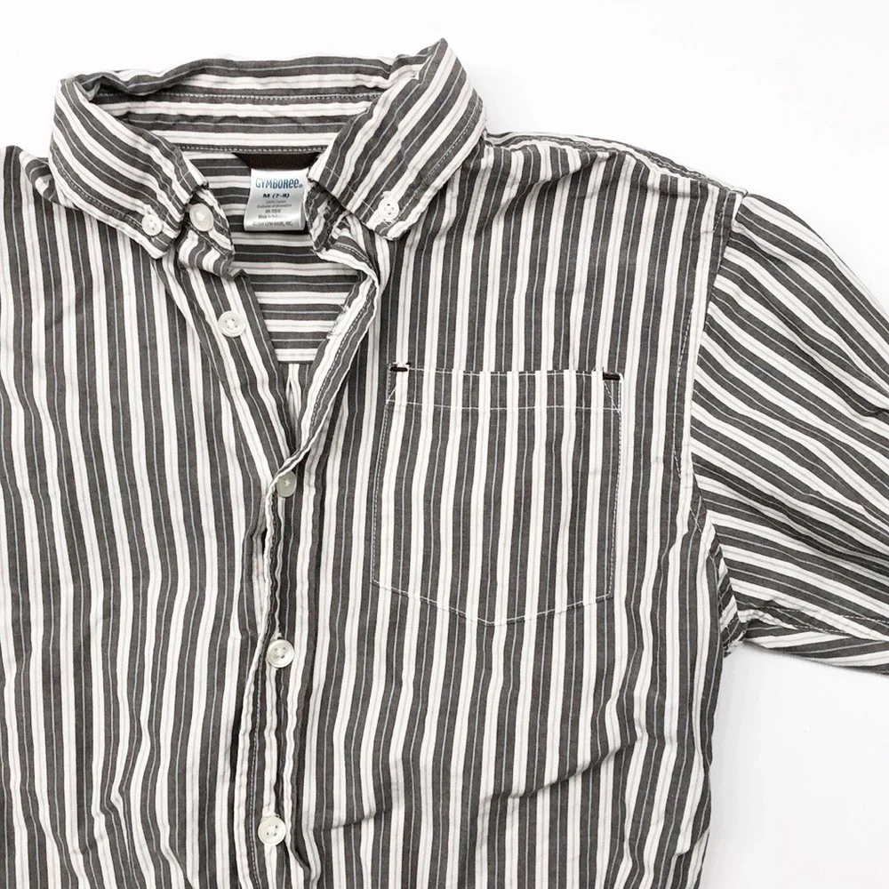 Gymboree striped buttoned down shirt for boys